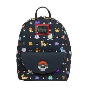 Loungefly Pokémon Characters Pokeball Mini Backpack NWT